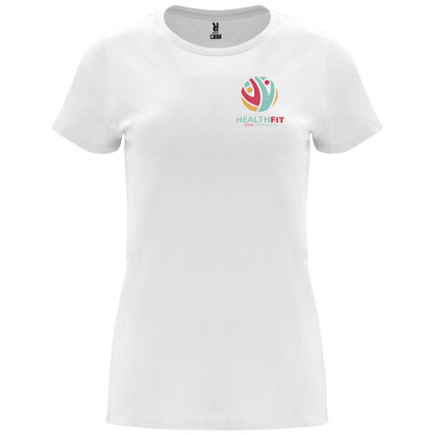 Capri T-Shirt für Damen, weiss bedrucken, Art.-Nr. R66831Z5