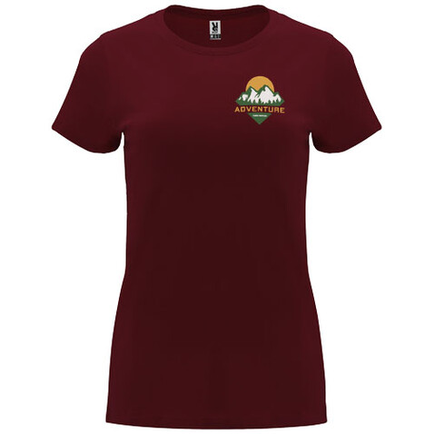 Capri T-Shirt für Damen, Garnet bedrucken, Art.-Nr. R66832P5