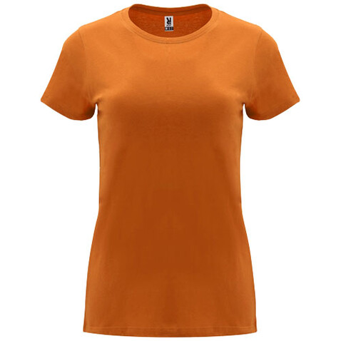Capri T-Shirt für Damen, orange bedrucken, Art.-Nr. R66833I3