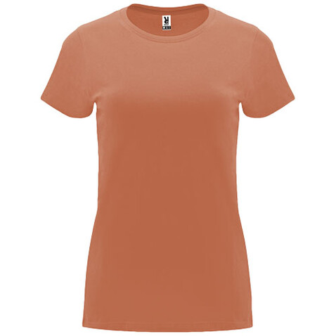 Capri T-Shirt für Damen, Greek Orange bedrucken, Art.-Nr. R66833M5