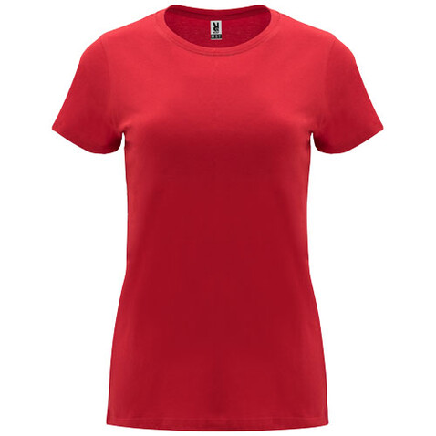 Capri T-Shirt für Damen, rot bedrucken, Art.-Nr. R66834I6
