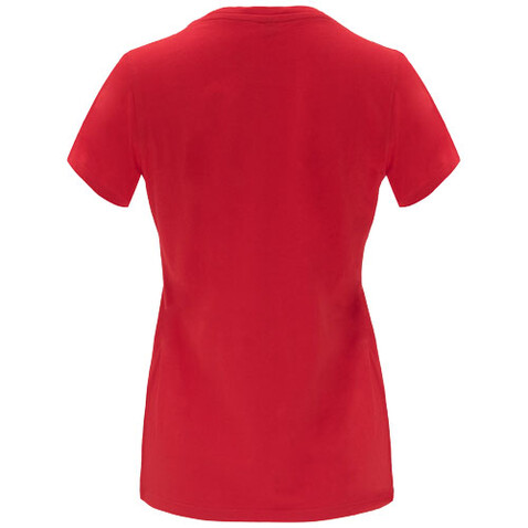 Capri T-Shirt für Damen, rot bedrucken, Art.-Nr. R66834I3