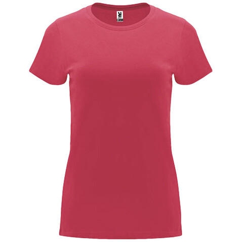 Capri T-Shirt für Damen, Chrysanthemum Red bedrucken, Art.-Nr. R66834K3