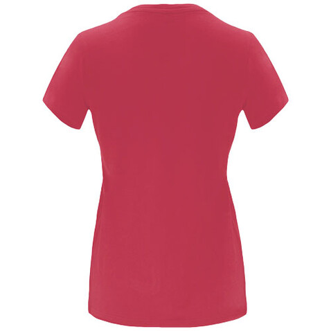 Capri T-Shirt für Damen, Chrysanthemum Red bedrucken, Art.-Nr. R66834K3