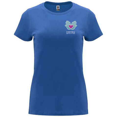 Capri T-Shirt für Damen, Royal bedrucken, Art.-Nr. R66834T6