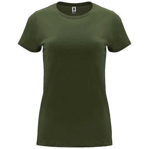 Capri T-Shirt für Damen, Venture Green bedrucken, Art.-Nr. R66834Y5