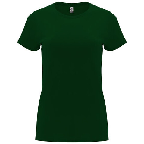 Capri T-Shirt für Damen, dunkelgrün bedrucken, Art.-Nr. R66834Z2