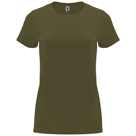 Capri T-Shirt für Damen, Militar Green bedrucken, Art.-Nr. R66835M6