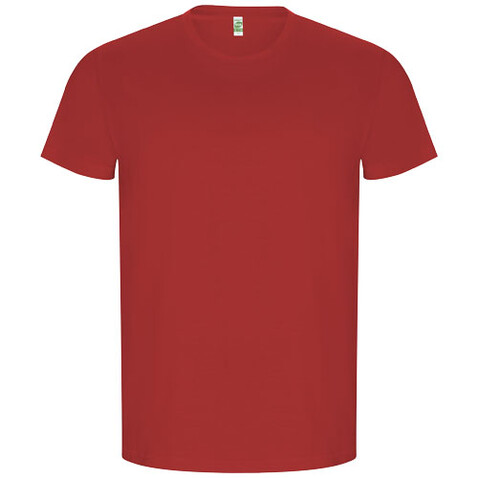 Golden T-Shirt für Herren, rot bedrucken, Art.-Nr. R66904I5