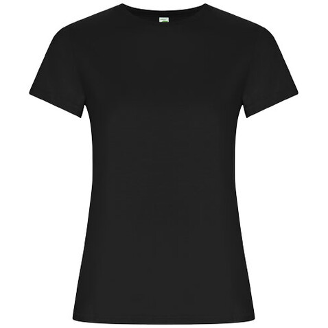 Golden T-Shirt für Damen, schwarz bedrucken, Art.-Nr. R66963O1
