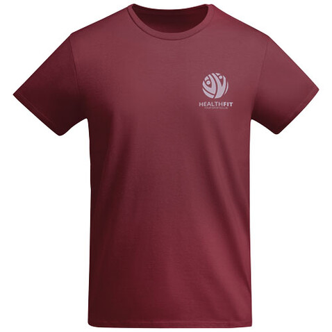 Breda T-Shirt aus Bio-Baumwolle für Herren, Garnet bedrucken, Art.-Nr. R66982P3