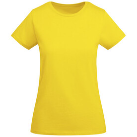 Breda T-Shirt aus Bio-Baumwolle für Damen, gelb bedrucken, Art.-Nr. R66991B1 Breda T-Shirt aus Bio-Baumwolle für Damen, gelb bedrucken, Art.-Nr. R66991B1