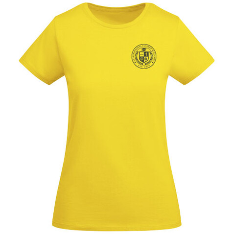 Breda T-Shirt aus Bio-Baumwolle für Damen, gelb bedrucken, Art.-Nr. R66991B1