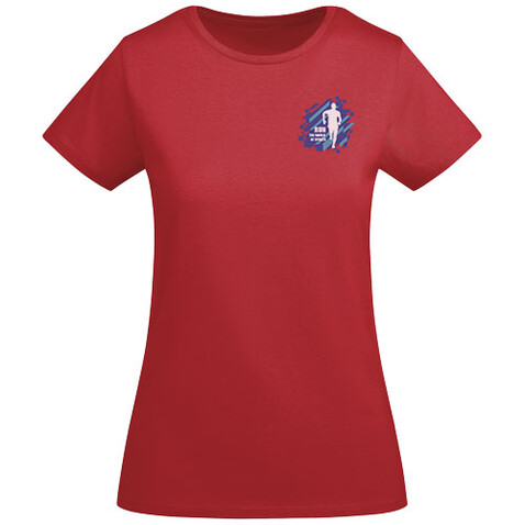 Breda T-Shirt für Damen, rot bedrucken, Art.-Nr. R66994I6