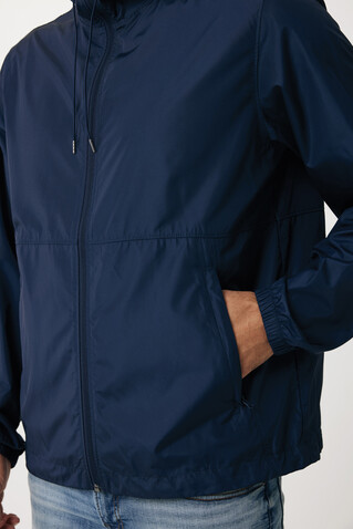 Iqoniq Logan Lightweight Jacke aus recyceltem Polyester navy blau bedrucken, Art.-Nr. T9701.002.XXL