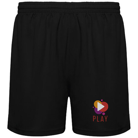 Player Sportshorts für Kinder, schwarz bedrucken, Art.-Nr. K04533OH