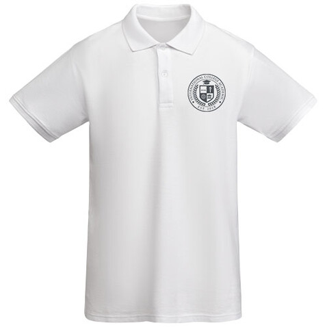 Prince Poloshirt aus Bio-Baumwolle für Herren, weiss bedrucken, Art.-Nr. R66171Z3