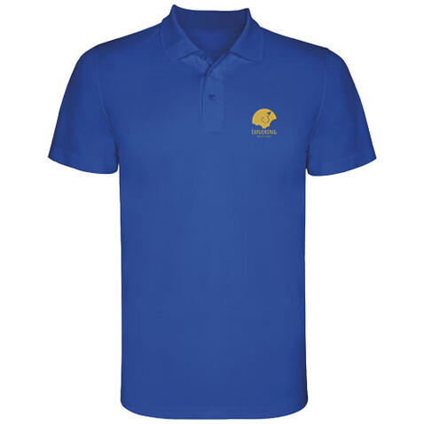 Monzha Sport Poloshirt für Kinder, royalblau bedrucken, Art.-Nr. K04044TD