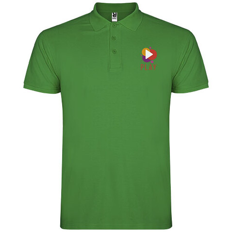 Star Poloshirt für Kinder, Tropical Green bedrucken, Art.-Nr. K66385UE