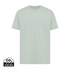 Iqoniq Kakadu relaxed T-Shirt aus recycelter Baumwolle Iceberg green bedrucken, Art.-Nr. T9103.023.XXXL