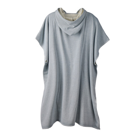VINGA Tolo Hamam Frottee Strandponcho navy blau, off white bedrucken, Art.-Nr. V417205