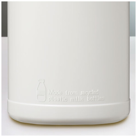 Baseline Recycelte Sportflasche, 500 ml, weiss, blau bedrucken, Art.-Nr. 21044495
