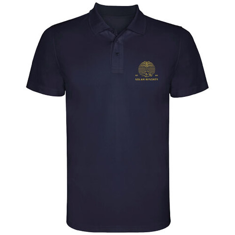 Monzha Sport Poloshirt für Herren, Navy Blue bedrucken, Art.-Nr. R04041R1