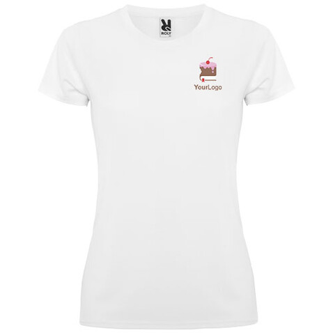 Montecarlo Sport T-Shirt für Damen, weiss bedrucken, Art.-Nr. R04231Z2