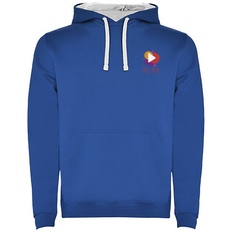 Urban Kapuzenpullover für Herren, royalblau, weiss bedrucken, Art.-Nr. R10678C2