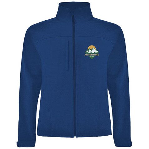 Rudolph Softshelljacke Unisex, royalblau bedrucken, Art.-Nr. R64354T2 Rudolph Softshelljacke Unisex, royalblau bedrucken, Art.-Nr. R64354T2