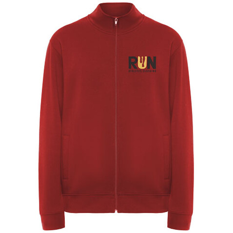 Ulan Sweatjacke Unisex, rot bedrucken, Art.-Nr. R64394I1