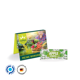 Werbekarte Midi, Fruit Stripes Apple sour bedrucken, Art.-Nr. 1144.00043