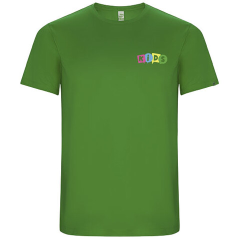 Imola Sport T-Shirt für Kinder, farngrün bedrucken, Art.-Nr. K04275DD