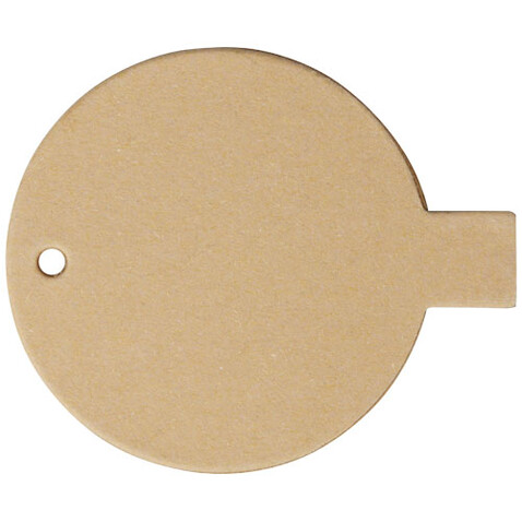 USB-Stick 2.0 rund aus recyceltem Papier, Kraftpapier, 1GB bedrucken, Art.-Nr. 1Z50206D
