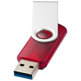 Rotate USB-Stick 3.0 transparent, rot, 32GB bedrucken, Art.-Nr. 1Z51021L