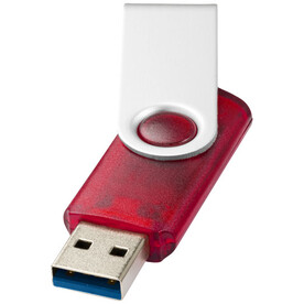 Rotate USB-Stick 3.0 transparent, rot, 32GB bedrucken, Art.-Nr. 1Z51021L
