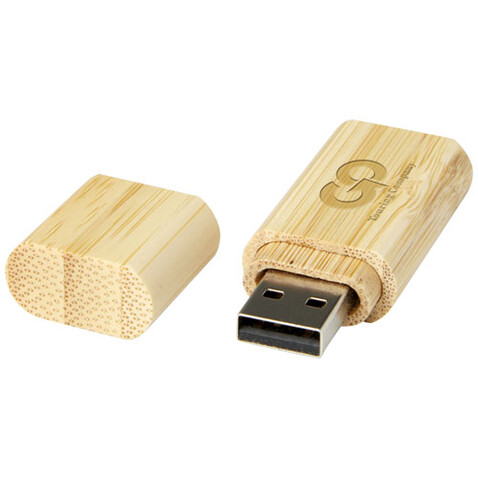 USB-Stick 3.0 aus Bambus mit Schlüsselring, natural, 16GB bedrucken, Art.-Nr. 1Z51370K