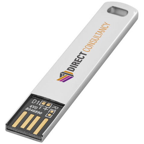 Metall flach USB 2.0, metal, 2GB bedrucken, Art.-Nr. 1Z51782F