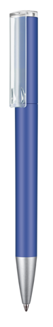 Kugelschreiber LIFT SOFT–azur-blau bedrucken, Art.-Nr. 03801_1300