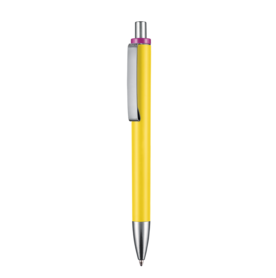 Kugelschreiber EXOS SOFT M–zitronen-gelb bedrucken, Art.-Nr. 07603_0200