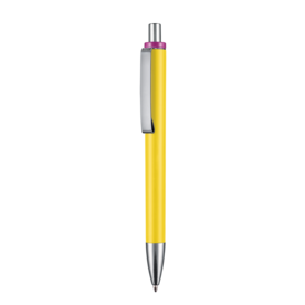 Kugelschreiber EXOS SOFT M–zitronen-gelb bedrucken, Art.-Nr. 07603_0200