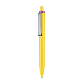Kugelschreiber EXOS SOFT P–zitronen-gelb bedrucken, Art.-Nr. 07611_0200