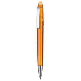 Kugelschreiber HAVANNA TRANSPARENT–flamingo-orange TR/FR bedrucken, Art.-Nr. 10118_3521
