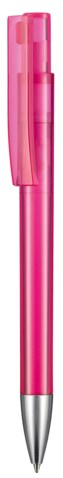 Kugelschreiber STRATOS TRANSPARENT–magenta-pink TR/FR bedrucken, Art.-Nr. 17900_3806