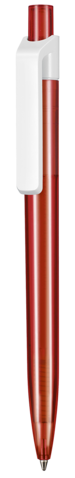 Kugelschreiber INSIDER TRANSPARENT S–kirsch-rot TR/FR bedrucken, Art.-Nr. 42300_3634