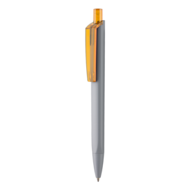 Kugelschreiber TRI-STAR SOFT STP–stein-grau/mango-gelb TR/FR bedrucken, Art.-Nr. 43531_1400_3505