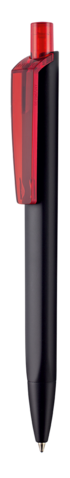 Kugelschreiber TRI-STAR SOFT STP–schwarz/feuer-rot TR/FR bedrucken, Art.-Nr. 43531_1500_3609