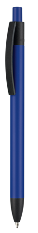 Kugelschreiber CAPRI SOFT BLAU–dunkel blau bedrucken, Art.-Nr. 69914_5109