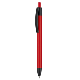 Kugelschreiber CAPRI SOFT ROT–rot bedrucken, Art.-Nr. 69916_5105