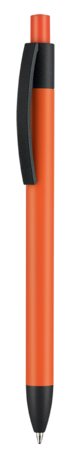 Kugelschreiber CAPRI-SOFT ORANGE–orange bedrucken, Art.-Nr. 69924_5104